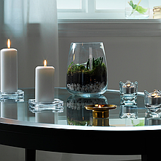Ваза IKEA BERÄKNA прозорий 18 см 203.279.45, фото 4