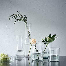 Ваза IKEA BERÄKNA прозорий 18 см 203.279.45, фото 6