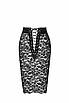 Спідниця Noir Handmade F302 Ambivalence, XL, black, мереживо, довжина за коліна, шнурівка ззаду, фото 7