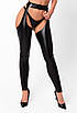 Легінси Noir Handmade F323 Rebel, 3XL, black, під латекс, з відкритими стегнами та сідницями, фото 4