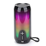 Bluetooth-колонка TG651 з RGB ПІДСВІТКОМ. YI-674 Колір: чорний, фото 8