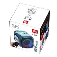 Портативна Bluetooth колонка TG359 7W з RGB підсвічуванням. RX-652 Колір: синій