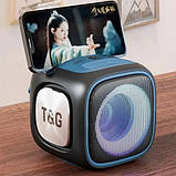 Портативна Bluetooth колонка TG359 7W з RGB підсвічуванням. RJ-848 Колір: чорний, фото 9