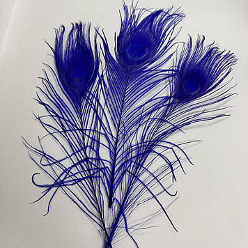 Перо павича Sapphire 25-30 см 1 шт.