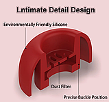 Оригінальні амбушури Huawei FreeBuds 6i 5i 4i 3i Xiaomi Air 2 Pro OPPO Enco X2 Honor Earbuds X3 Колір Червоний, фото 7
