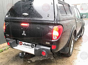 Фаркоп Mitsubishi L200 (пластиковий бампер) (Long база)(2009-2015)(Фаркоп Мітсубісі Л-200)VasTol