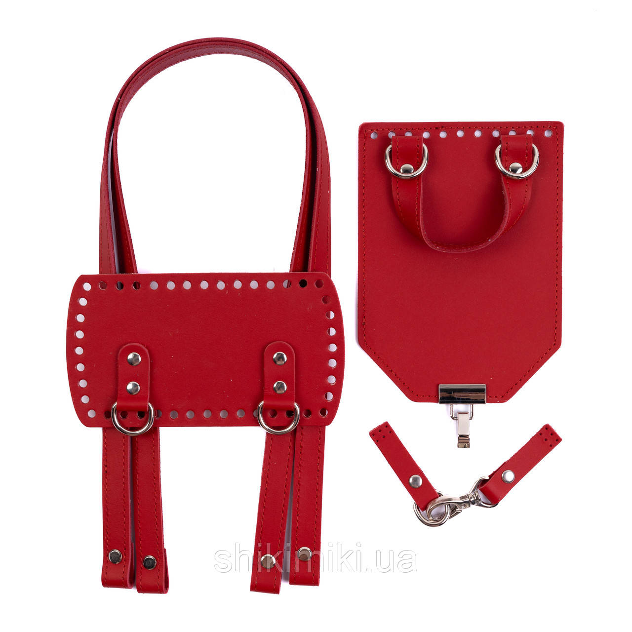 Рюкзачный комплект Blum з натуральної шкіри, колір Червоний, фото 1