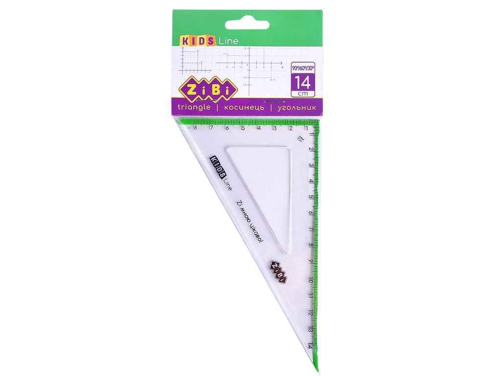 Косинець 140мм,90° 60° з салатовою смужкою, KIDS Line ZB.5622-15 ТМ ZiBi BP, фото 1
