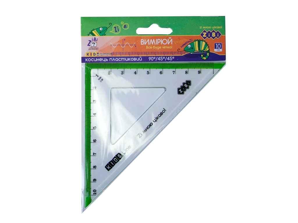 Косинець 10см з салатовою смужкою, блістер ТМ ZiBi BP, фото 1