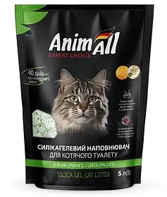 Наповнювач для котячого туалету силікагелевий AnimAll (АнимАлл) Зелений смарагд  5 л