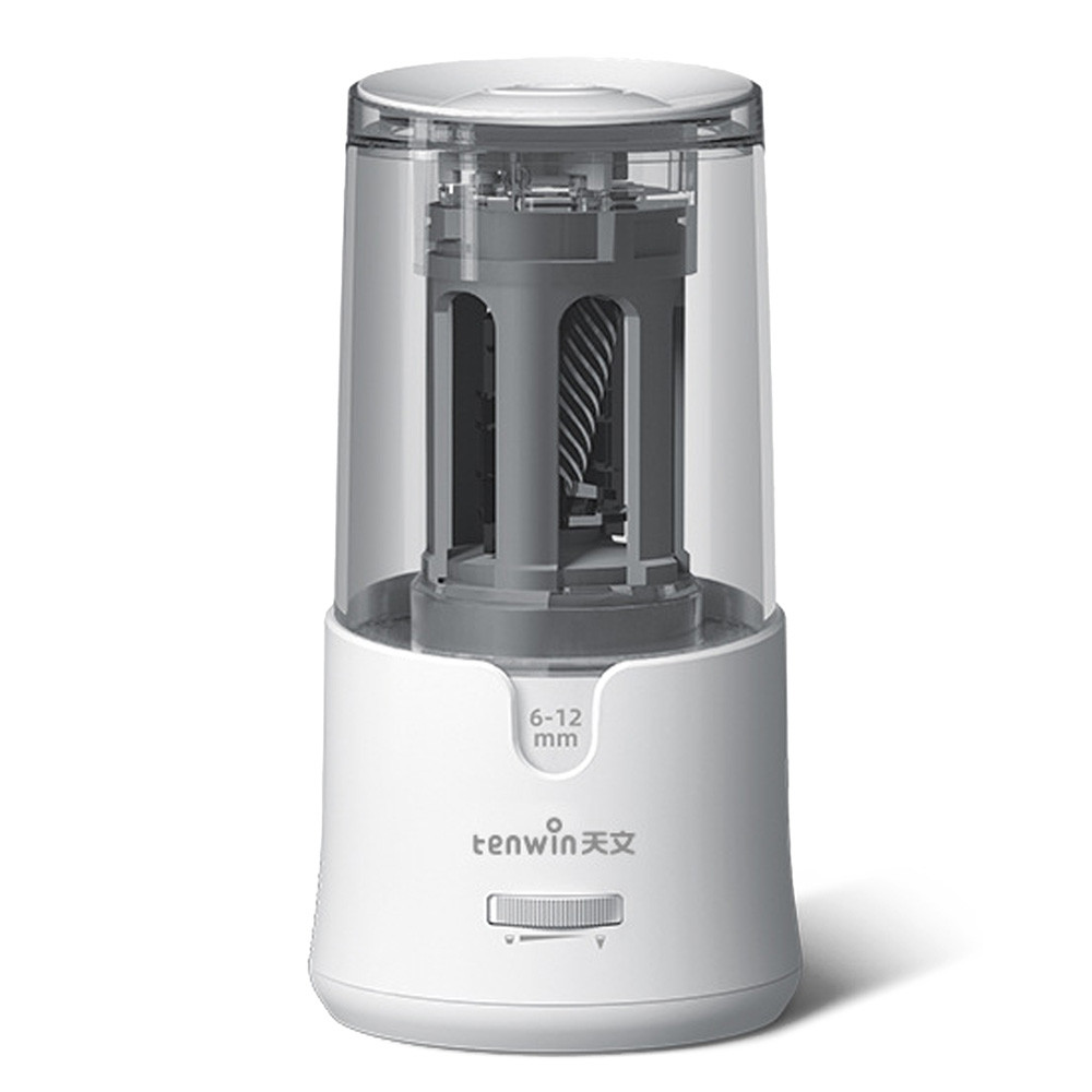 Точилка для олівців Tenwin 8038 USB (6-12 мм), біла