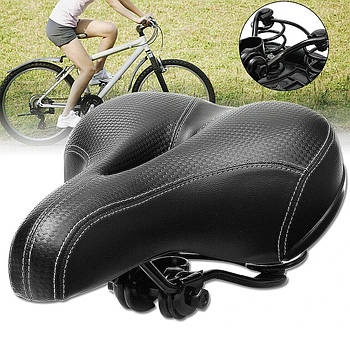Сідло для велосипеда з вентиляцією та амортизацією, 25х19,5 см / Велосипедне сідло / Велосідло