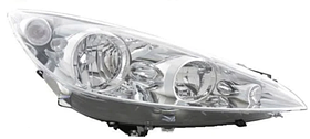 Фара права Peugeot 308 08-11 (H7/H1) -AFS +DRL TYC ел., с коррект, з кришкою