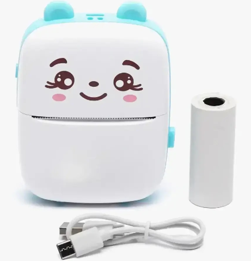 Портативний термопринтер MINI PRINTER Блакитний, фото 1