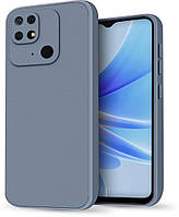 Силіконовий чохол HardCorner Xiaomi Redmi 10C (з мікрофіброю) Gray Blue