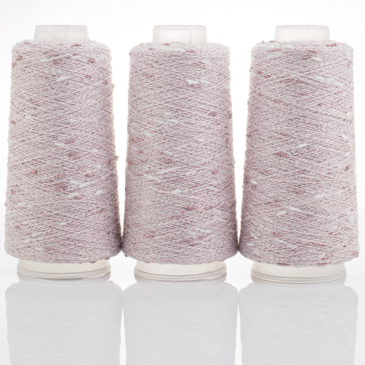 KNOT YARN (Шишибрики Кнот ярн) № 18 ніжно-рожевий (Пряжа фактурний люрекс, нитки для в'язання), фото 1