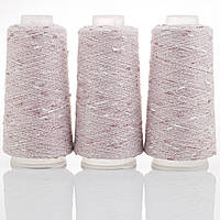KNOT YARN (Шишибрики Кнот ярн) № 18 ніжно-рожевий (Пряжа фактурний люрекс, нитки для в'язання)