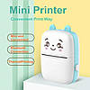 Портативний термопринтер MINI PRINTER Блакитний, фото 4