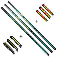 Набір вудилищ для риболовлі Махова вудка 3.60м Джокер Marline 3 шт Мотовило та Поплавок