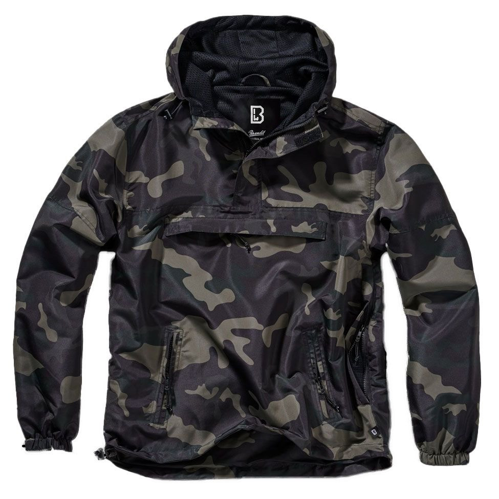 Куртка анорак Brandit літня вітрозахисна Summer Windbreaker Dark Camo (3162-4) РОЗМІР 3XL