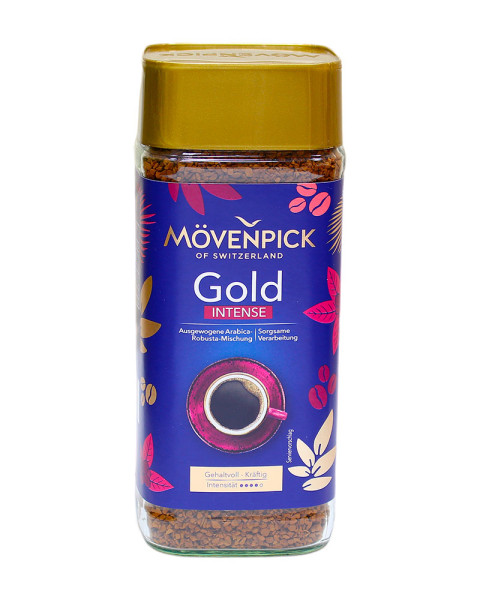 Кава Movenpick Gold Intense розчинна 200 г Мовенпік