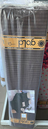 Однотонна коричнева в смужку тканина 220 см для постільної білизни Бязь Gold Lux, рулон 50м, Пакістан, фото 2