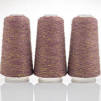 KNOT YARN (Шишибрики Кнот ярн) № 36 фрез з золотом (Пряжа фактурний люрекс, нитки для в'язання)