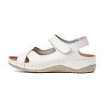 Сандалії жіночі шкіряні Tellus 25-05W Білі, фото 9