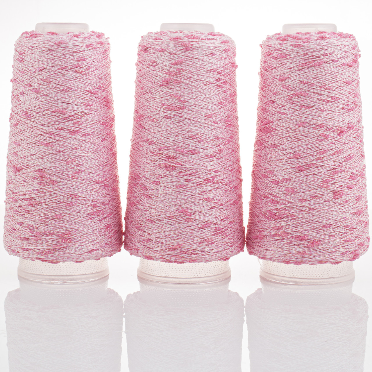 KNOT YARN (Шишибрики Кнот ярн) № 87 рожевий неон (Пряжа фактурний люрекс, нитки для в'язання)