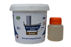 Емаль акрилова Plastall Small для реставрації ванн 900г Біла