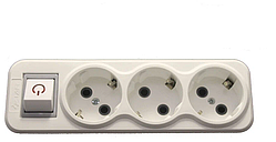 Трійник NILUFER з вимикачем з підсвіткою FAR (F84)