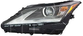 Фара ліва Lexus RX 15-19  TYC мех., галоген жовта вставка