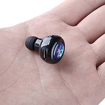 Інноваційні навушники-гарнітура для смартфонів AirBeats Bluetooth mini 4.0 Чорний, фото 4