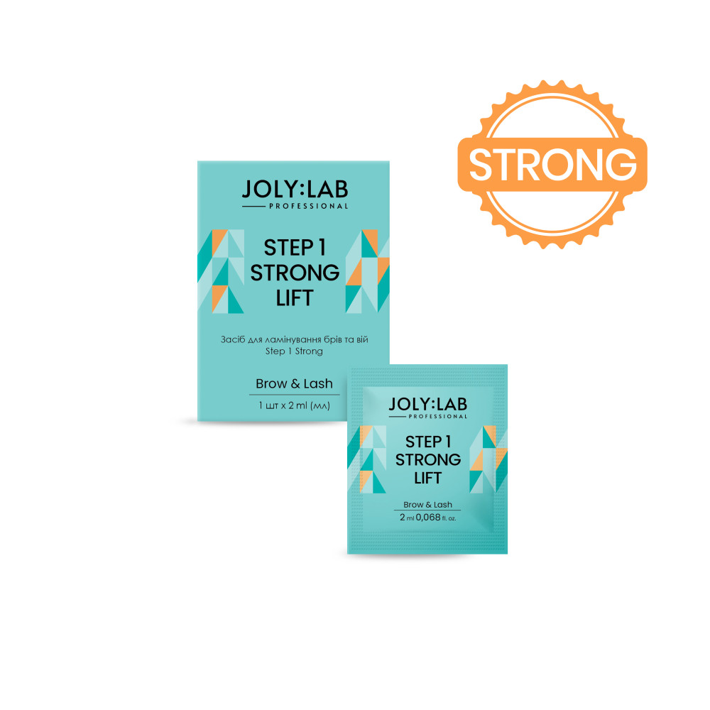 Засіб для ламінування брів та вій Step 1 Strong JolyLab 2 мл