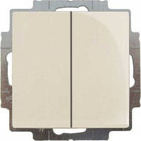 Вимикач двоклавішний Basic 55 2006/6/6 UC-92-507 слонова кістка