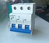 Автоматичний вимикач малогабаритний 3 полюси 3P 50A Lemanso LCB45-3C50 тип С 50Гц, фото 6