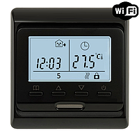 WiFi Терморегулятор Ecoset E51 программируемый с датчиком температуры пола (черный)