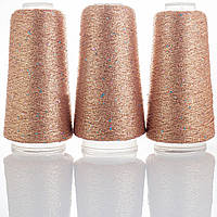 LUREX MICROPAETTE (Люрекс мікропаєтка) № 4 персик + мультиколор (Пряжа нитки для в'язання)