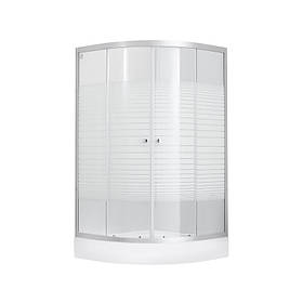 Lidz 4мм фіксоване скло з малюнком Linie WIEŻA SC90x90.LOW.L