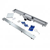 Трап Qtap Dry Tile304-700 лінійний з сухим закривом під плитку 700 мм, фото 6