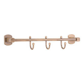 Тримач длярушника Qtap Liberty 3 гачка 365 мм QTLIBANT11543 Antic Bronze