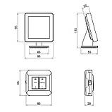 Тижневий програмований термостат Thermo Alliance ТА-2501RFWiFi радіокерований сенсорний з WiFi, фото 2
