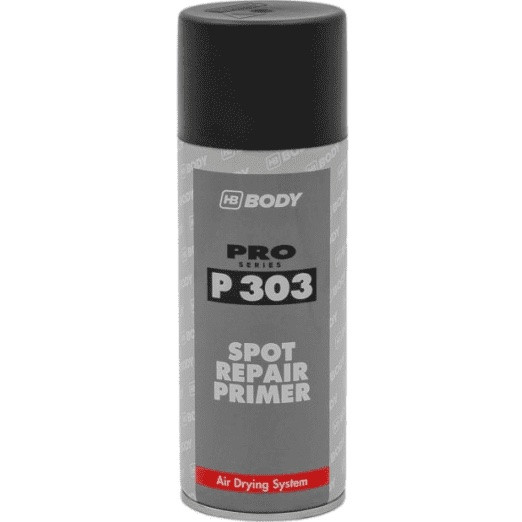 Грунт-наповнювач HB BODY Spray P303, 400 мл Аерозоль Чорний
