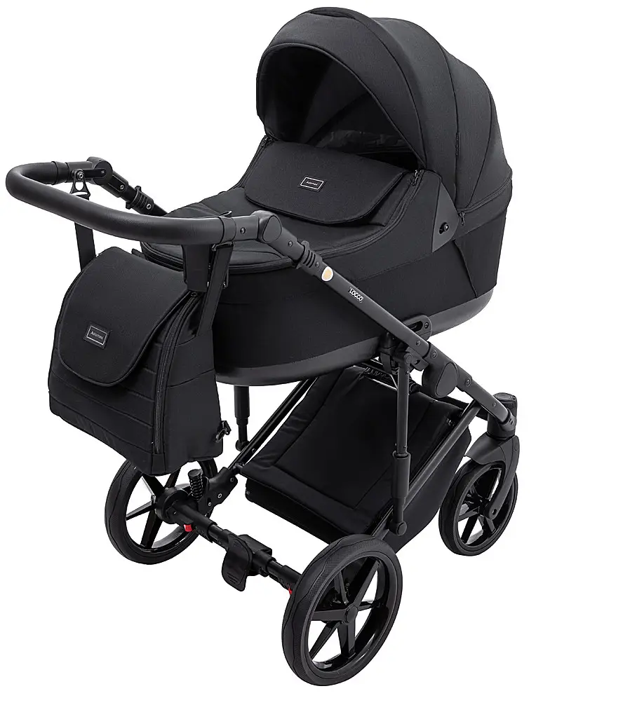 Коляска 2 в 1 Adamex Locco Lux TK-53 чорна