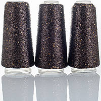 LUREX MICROPAETTE (Люрекс мікропаєтка) № 13 чорне золото + золото (Пряжа нитки для в'язання)