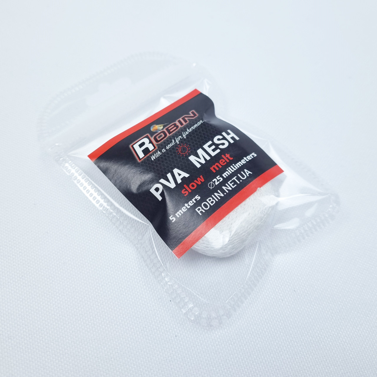 ПВА сітка для рибалки PVA для стіків ROBIN 25мм 5м (тепла вода)