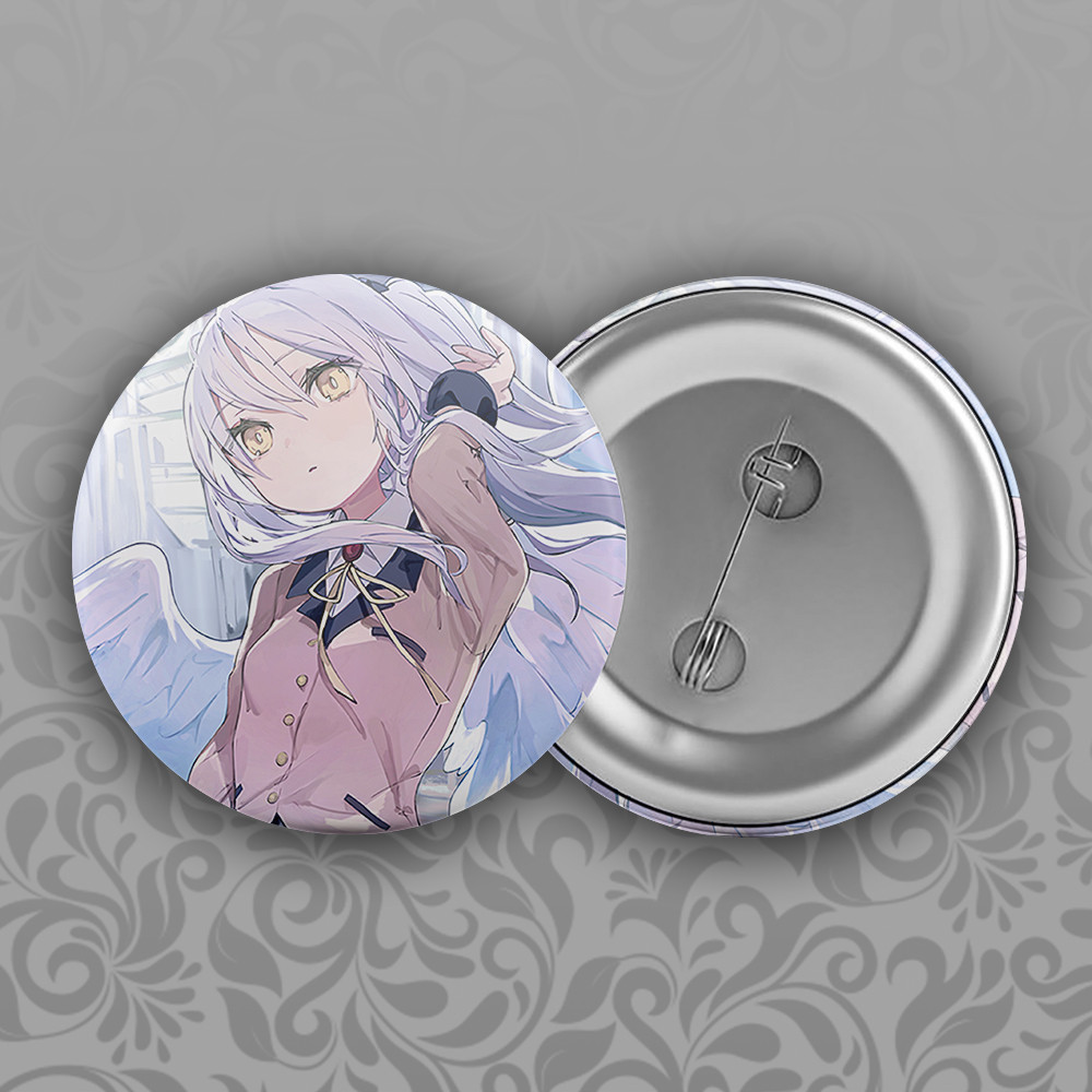 Значок 56 мм Аніме Angel Beats! / Янгольські ритми