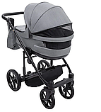 Коляска 2 в 1 Adamex Locco Tip TK-60 темно-сіра, фото 3