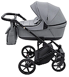 Коляска 2 в 1 Adamex Locco Tip TK-60 темно-сіра, фото 4