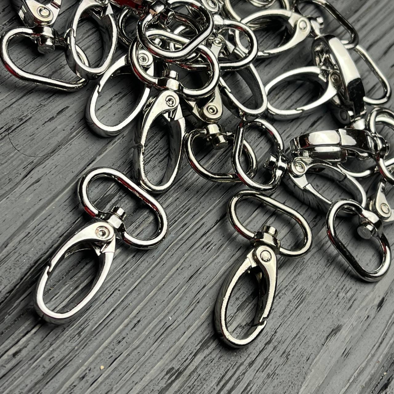 Карабін для сумки скорпіон 30 мм (Нікель)